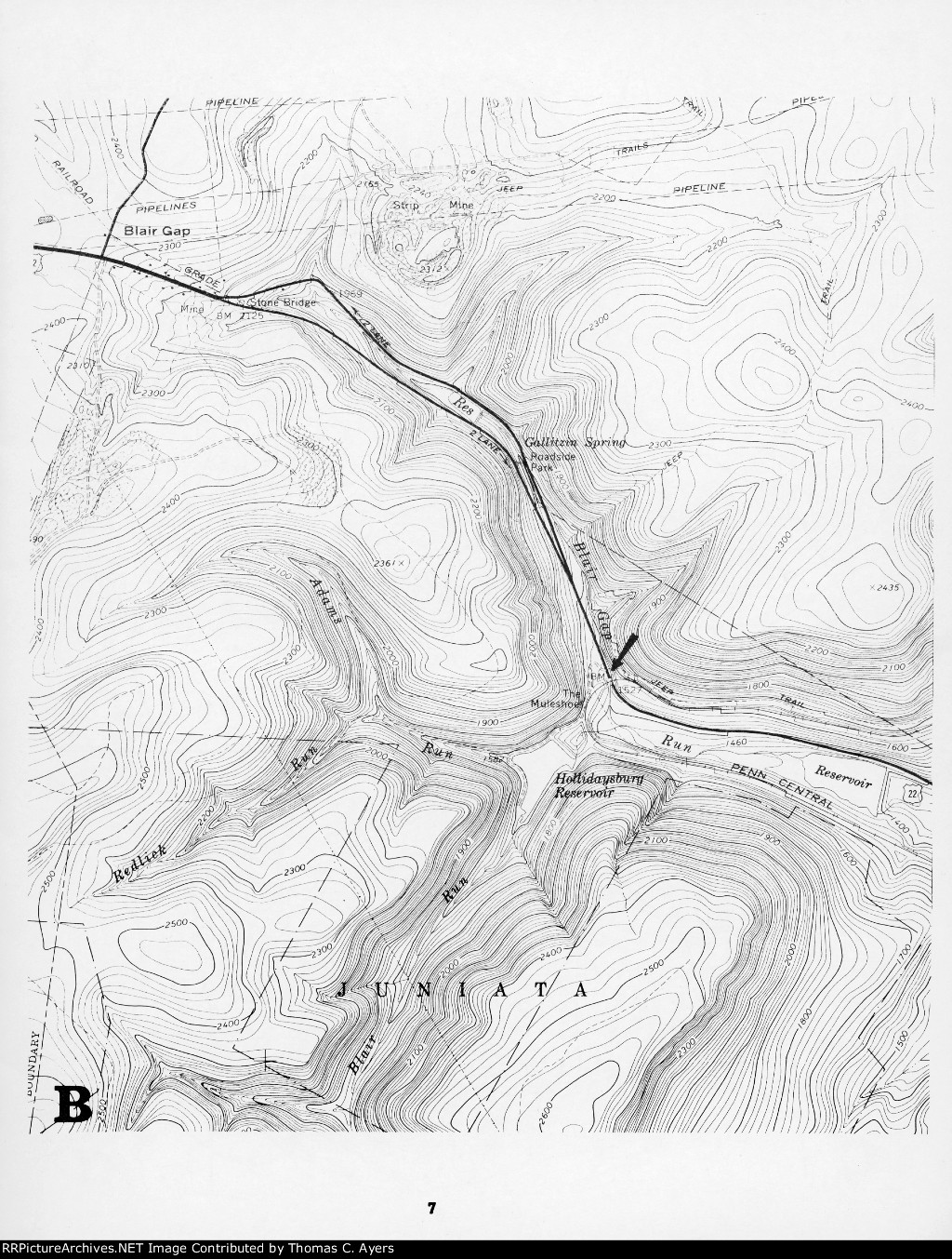 "Rail Guide To The Horseshoe Curve," Page 7, 1976